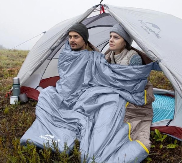 Спальник надлегкий Naturehike Summer LW180 NH21MSD09 правий, (15°C), pp M, коричневий Фото 3